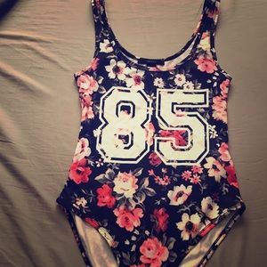 Floral body suit